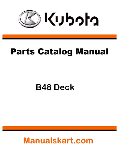 Kubota B48 Deck Pdf Parts Catalog Manual