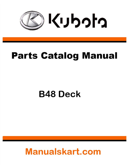 Kubota B48 Deck Pdf Parts Catalog Manual