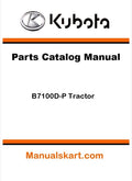 Kubota B7100D-P Tractor Pdf Parts Catalog Manual