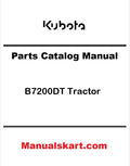 Kubota B7200DT Tractor Pdf Parts Catalog Manual