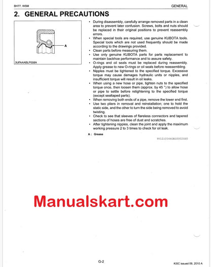 Kubota Backhoe Pdf Repair Service Manual