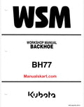 Kubota BH77 Backhoe Pdf Repair Service Manual