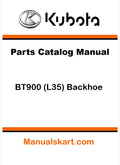 Kubota BT900 (L35) Backhoe Pdf Parts Catalog Manual