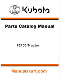 Kubota F2100 Tractor Parts Catalog Pdf Manual