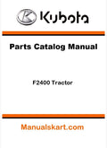 Kubota F2400 Tractor Parts Catalog Pdf Manual