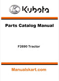Kubota F2690 Tractor Parts Catalog Pdf Manual