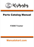 Kubota F3080 Tractor Parts Catalog Pdf Manual