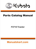 Kubota F3710 Tractor Parts Catalog Pdf Manual