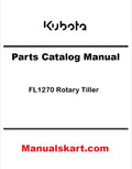 Kubota FL1270 Rotary Tiller Pdf Parts Catalog Manual