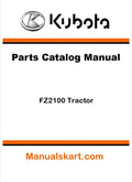 Kubota FZ2100 Tractor Parts Catalog Pdf Manual