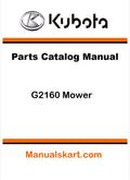 Kubota G2160 Mower Pdf Parts Catalog Manual