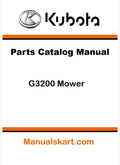 Kubota G3200 Mower Pdf Parts Catalog Manual
