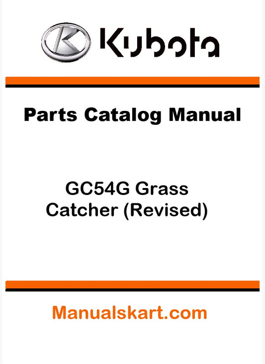 Kubota GC54G Grass Catcher (Revised) Pdf Parts Catalog Manual