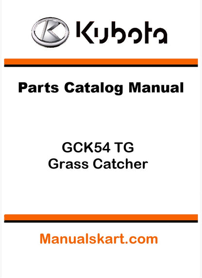 Kubota GCK54 TG Grass Catcher Pdf Parts Catalog Manual