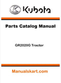 Kubota GR2020G Tractor Parts Catalog Pdf Manual