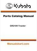 Kubota GR2100 Tractor Parts Catalog Pdf Manual