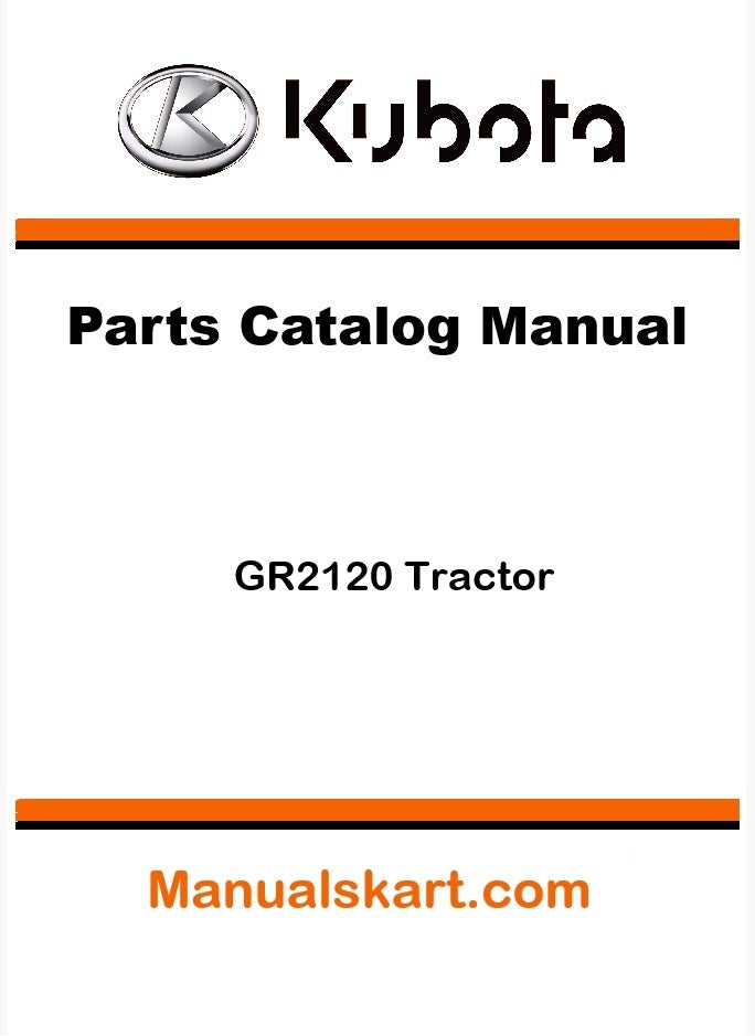 Kubota GR2120 Tractor Parts Catalog Pdf Manual