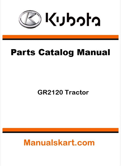 Kubota GR2120 Tractor Parts Catalog Pdf Manual