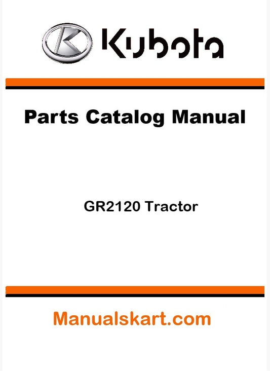 Kubota GR2120 Tractor Parts Catalog Pdf Manual