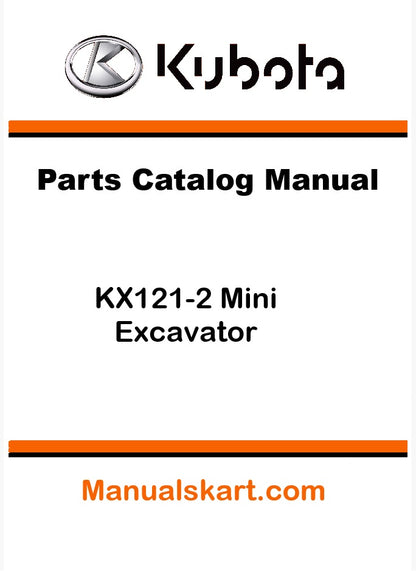 Kubota KX121-2 Mini Excavator Pdf Parts Catalog Manual