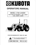 Kubota L1720 Loader Pdf Operator's Manual