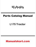 Kubota L175 Tractor Pdf Parts Catalog Manual