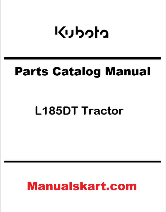 Kubota L185DT Tractor Pdf Parts Catalog Manual