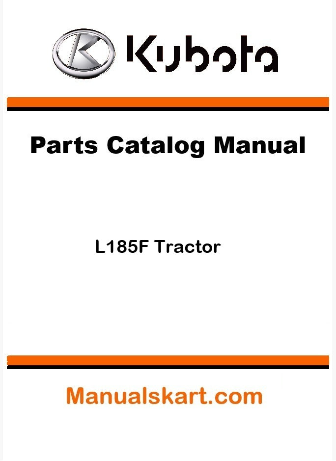 Kubota L185F Tractor Parts Catalog Pdf Manual