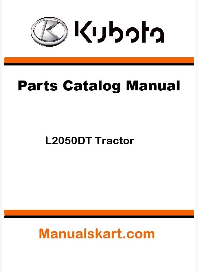 Kubota L2050DT Tractor Parts Catalog Pdf Manual