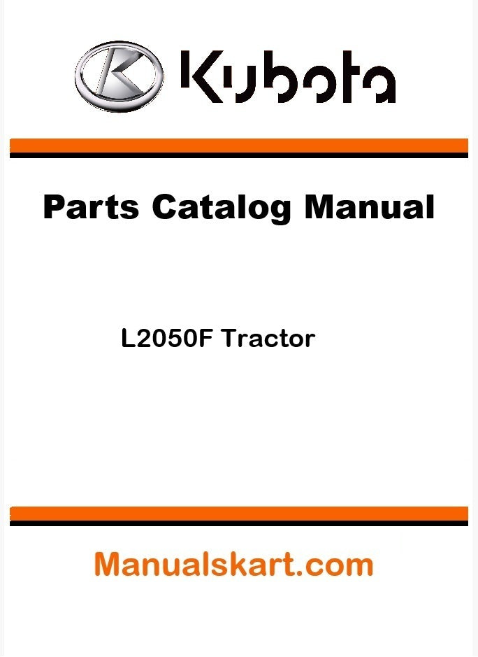 Kubota L2050F Tractor Parts Catalog Pdf Manual