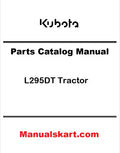 Kubota L295DT Tractor Pdf Parts Catalog Manual
