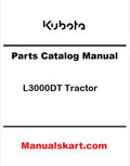 Kubota L3000DT Tractor Pdf Parts Catalog Manual
