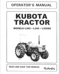 Kubota L305, L345, L355SS Tractor Pdf Operator's Manual