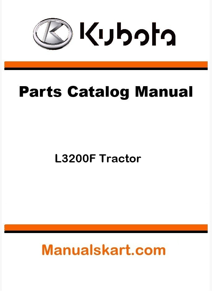 Kubota L3200F Tractor Parts Catalog Pdf Manual
