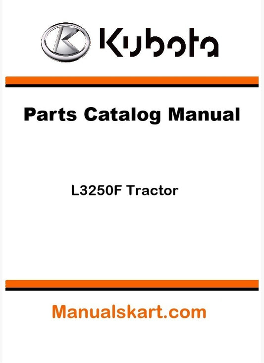 Kubota L3250F Tractor Parts Catalog Pdf Manual