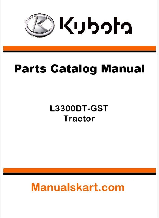 Kubota L3300DT-GST Tractor Parts Catalog Pdf Manual