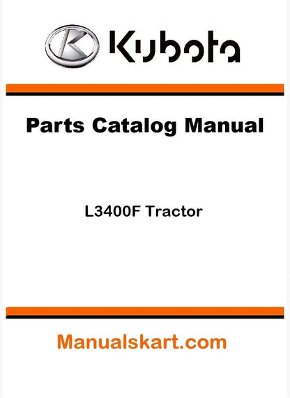 Kubota L3400F Tractor Parts Catalog Pdf Manual
