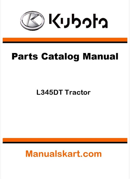 Kubota L345DT Tractor Parts Catalog Pdf Manual