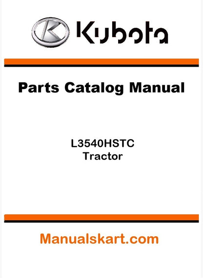 Kubota L3540HSTC Tractor Parts Catalog Pdf Manual