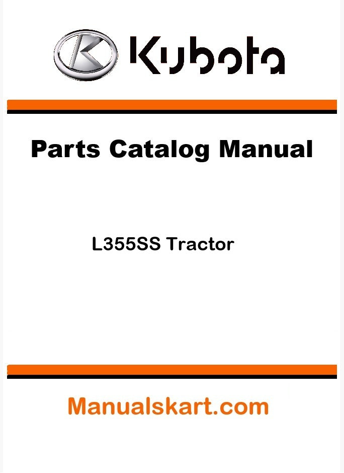 Kubota L355SS Tractor Parts Catalog Pdf Manual