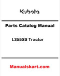 Kubota L355SS Tractor Pdf Parts Catalog Manual