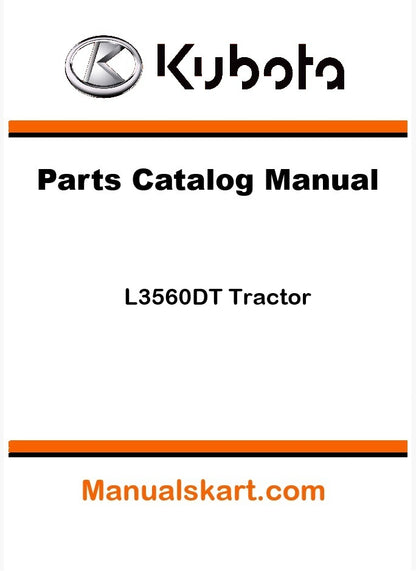 Kubota L3560DT Tractor Parts Catalog Pdf Manual