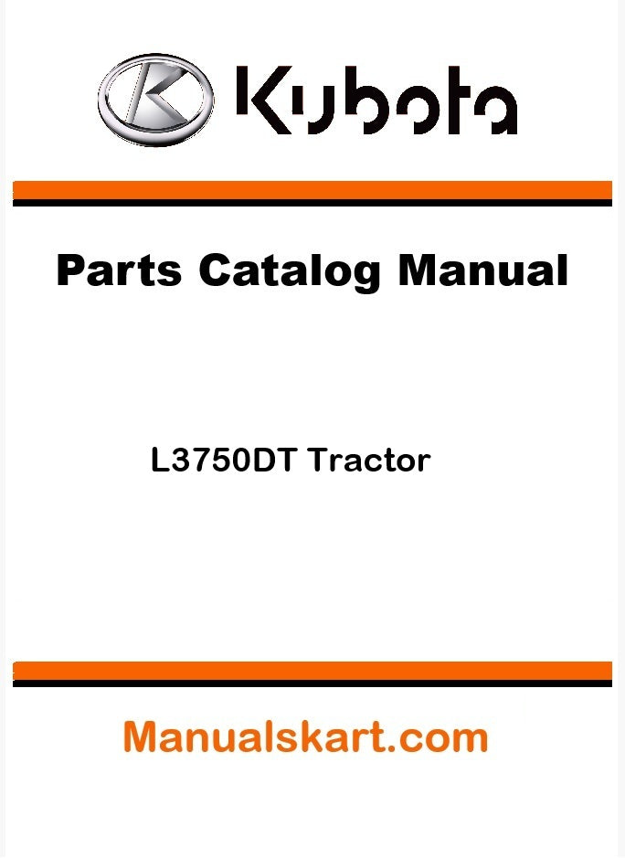 Kubota L3750DT Tractor Parts Catalog Pdf Manual