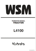 Kubota L4100 Tractor Pdf Repair Service Manual