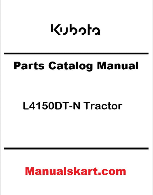 Kubota L4150DT-N Tractor Pdf Parts Catalog Manual