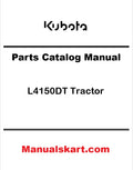 Kubota L4150DT Tractor Pdf Parts Catalog Manual