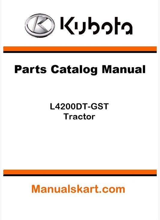 Kubota L4200DT-GST Tractor Parts Catalog Pdf Manual