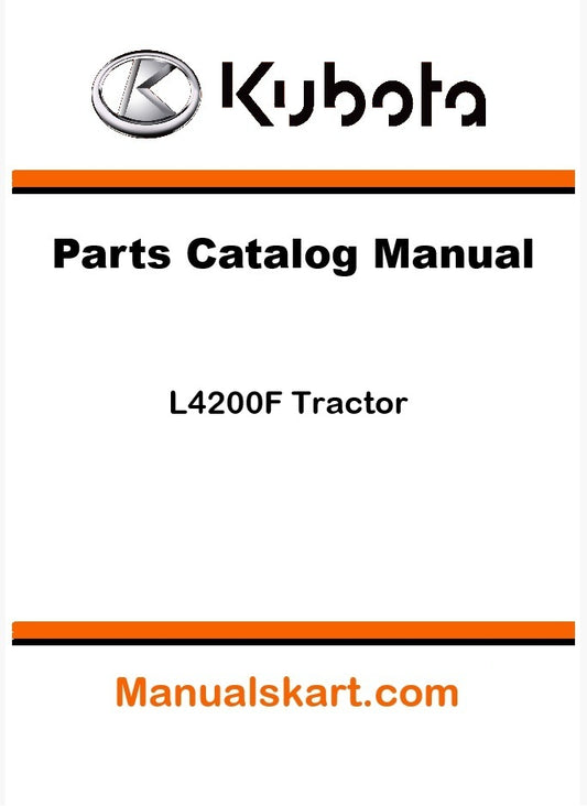 Kubota L4200F Tractor Parts Catalog Pdf Manual