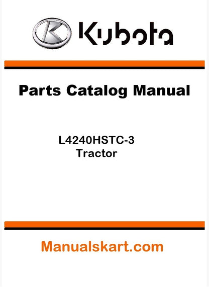 Kubota L4240HSTC-3 Tractor Parts Catalog Pdf Manual