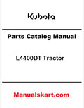Kubota L4400DT Tractor Pdf Parts Catalog Manual